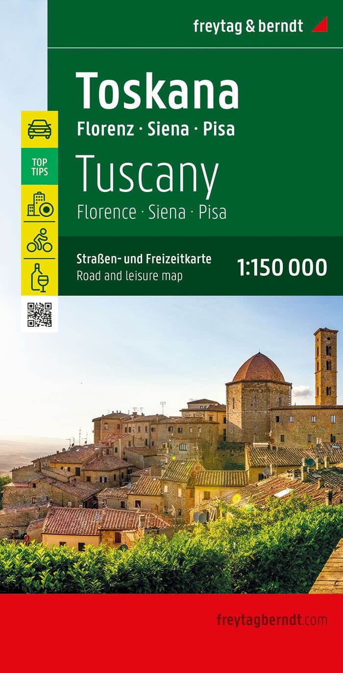 Carte routière & cycliste - Toscane | Freytag & Berndt carte pliée Freytag & Berndt 