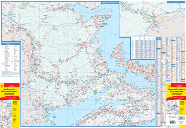 Carte routière du Nouveau-Brunswick | Canadian Cartographics Corporation carte pliée Canadian Cartographics Corporation 