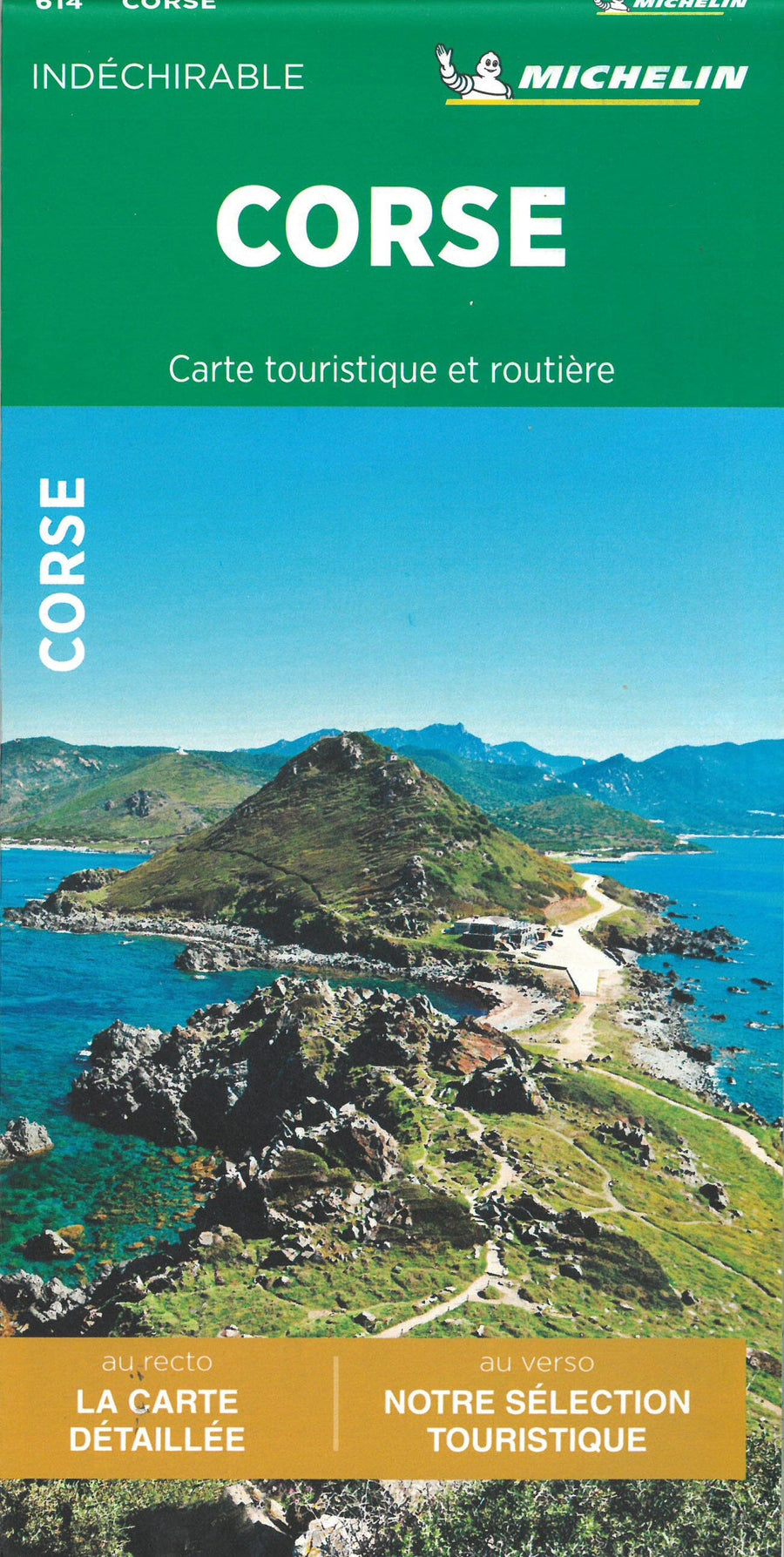 Carte routière et touristique indéchirable - Corse | Michelin carte pliée Michelin 