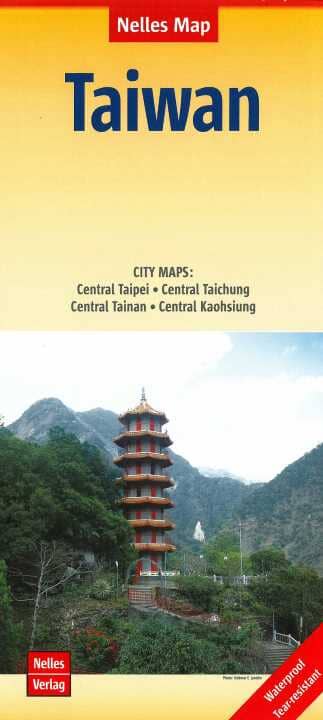 Carte routière imperméable - Taiwan | Nelles Map carte pliée Nelles Verlag 