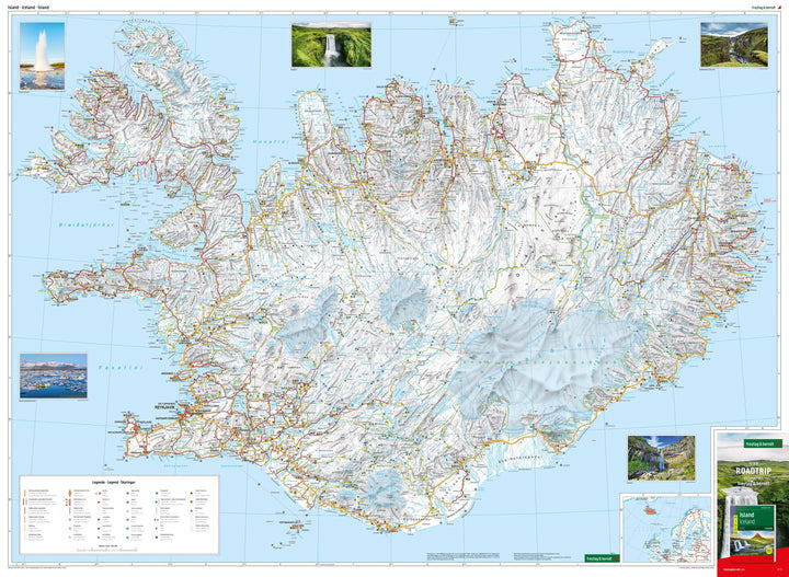 Carte routière - Islande & Golden Circle (impression recto) | Freytag & Berndt carte pliée Freytag & Berndt 