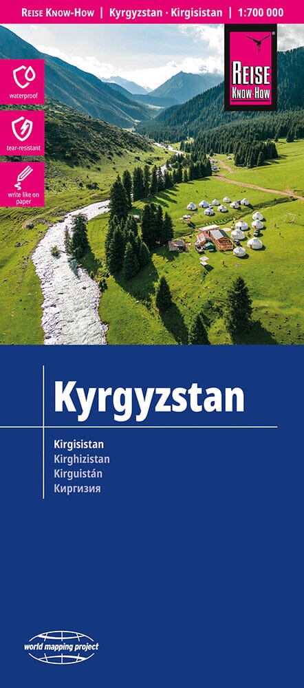 Carte routière - Kyrgyzstan | Reise Know How carte pliée Reise Know-How 