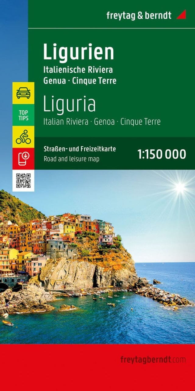 Carte routière - Ligurie : Riviera Italienne, Gênes, Cinque Terre | Freytag & Berndt carte pliée Freytag & Berndt 