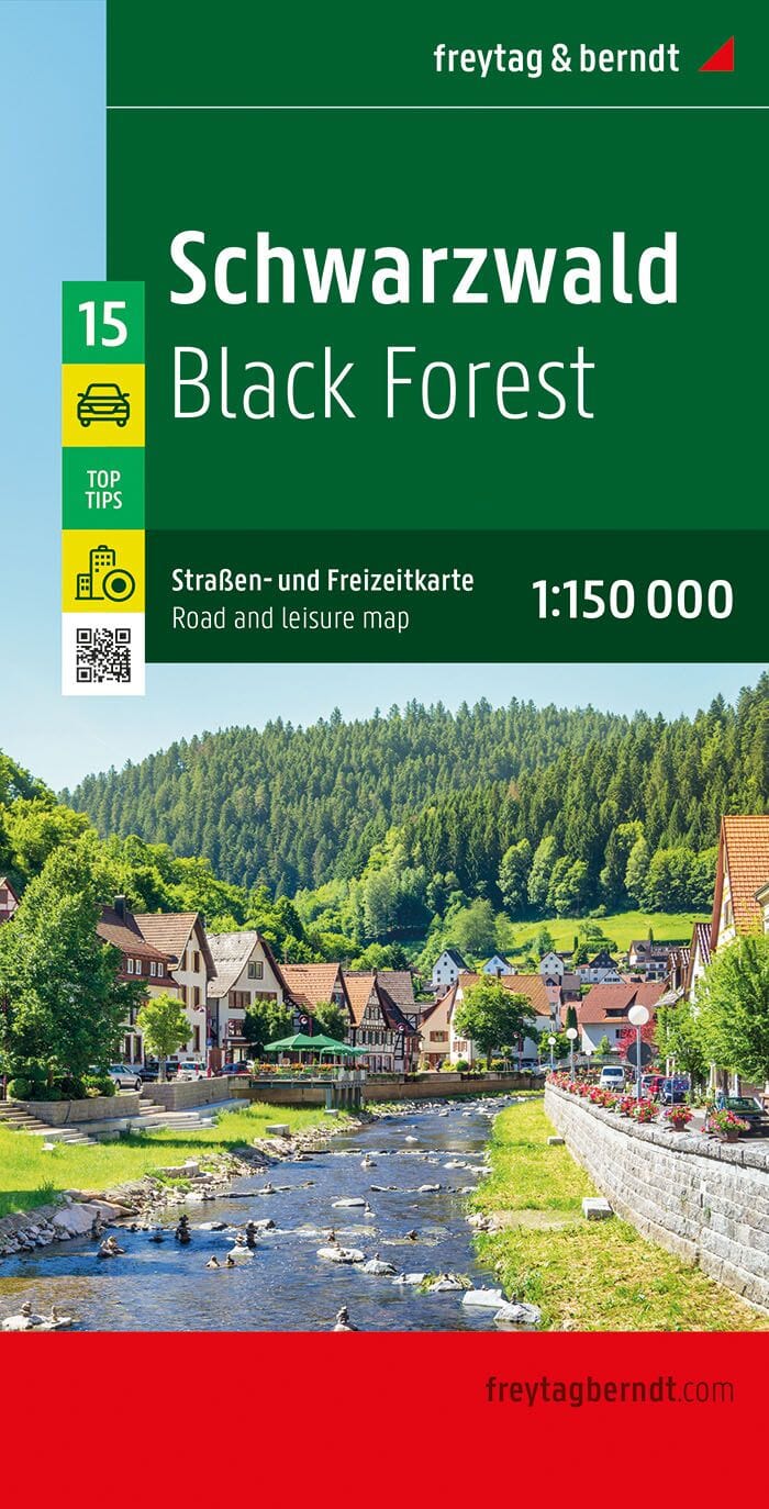 Carte routière n° 15 (Allemagne) - Forêt Noire | Freytag & Berndt - 1/150 000 carte pliée Freytag & Berndt 