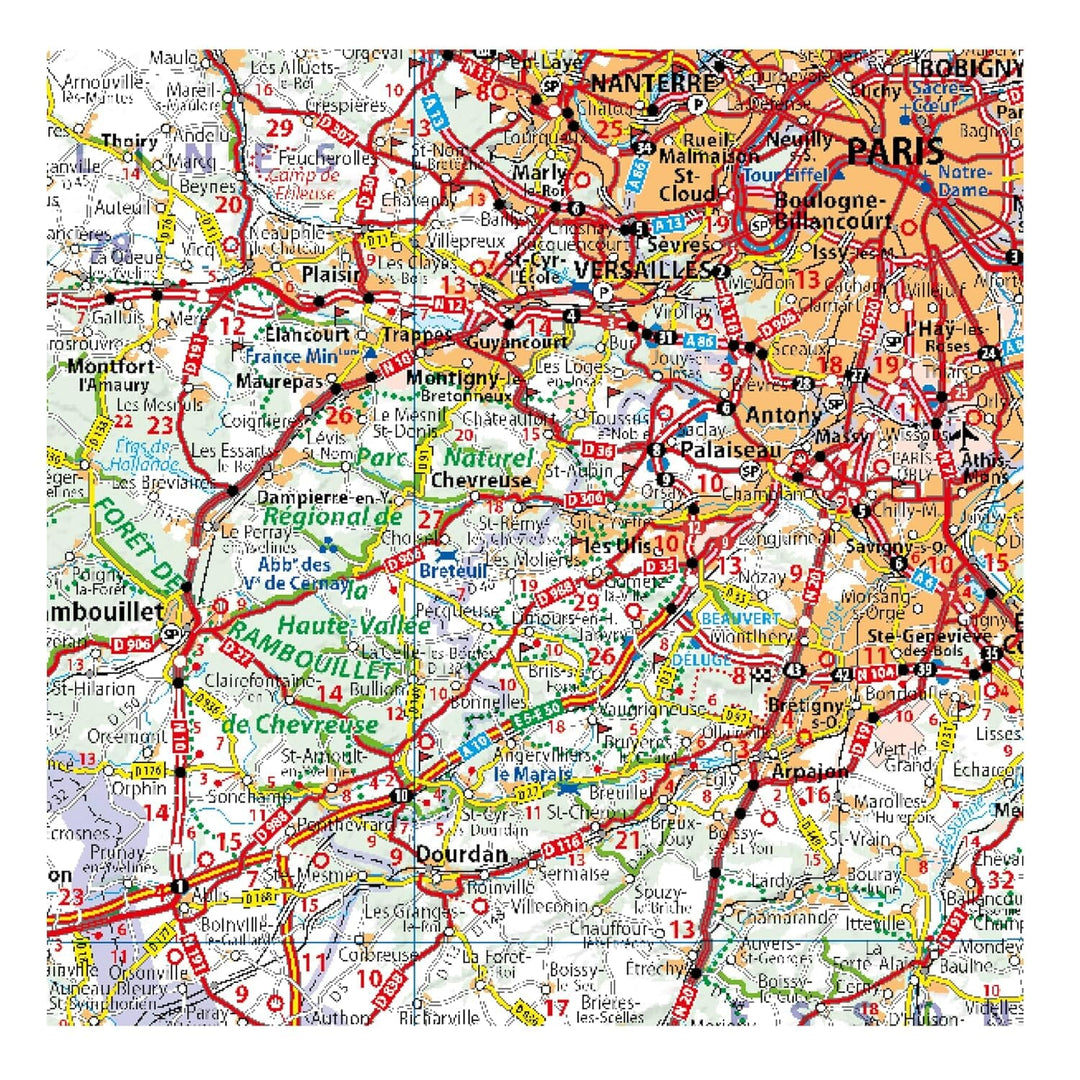 Carte routière n° 706 - 1/4 France - Nord-Ouest 2024 | Michelin carte de voyage Michelin 