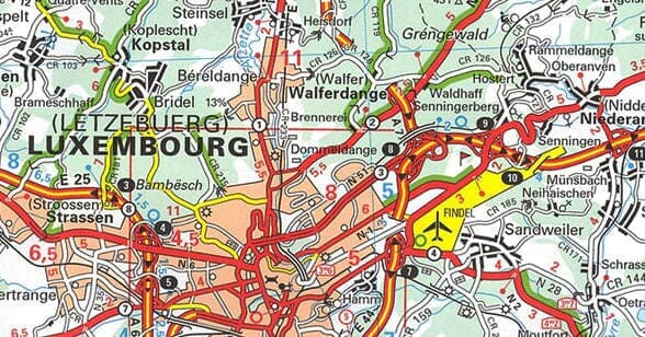 Carte routière n° 717 - Grand Duché de Luxembourg | Michelin carte pliée Michelin 