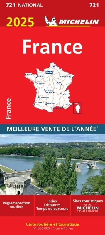 Carte routière n° 721 - France 2025 | Michelin carte pliée Michelin 