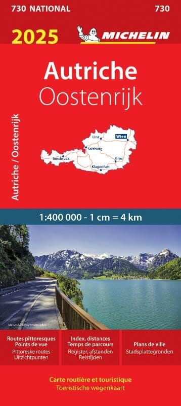 Carte routière n° 730 - Autriche 2025 | Michelin carte pliée Michelin 