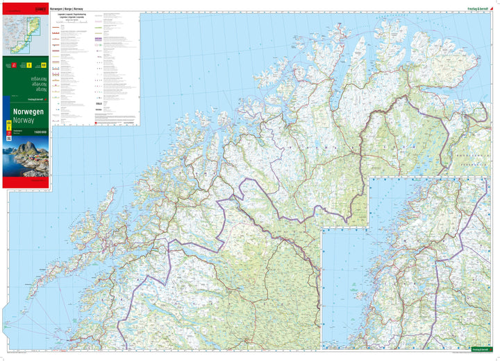 Carte routière - Norvège | Freytag & Berndt carte de voyage Freytag & Berndt 