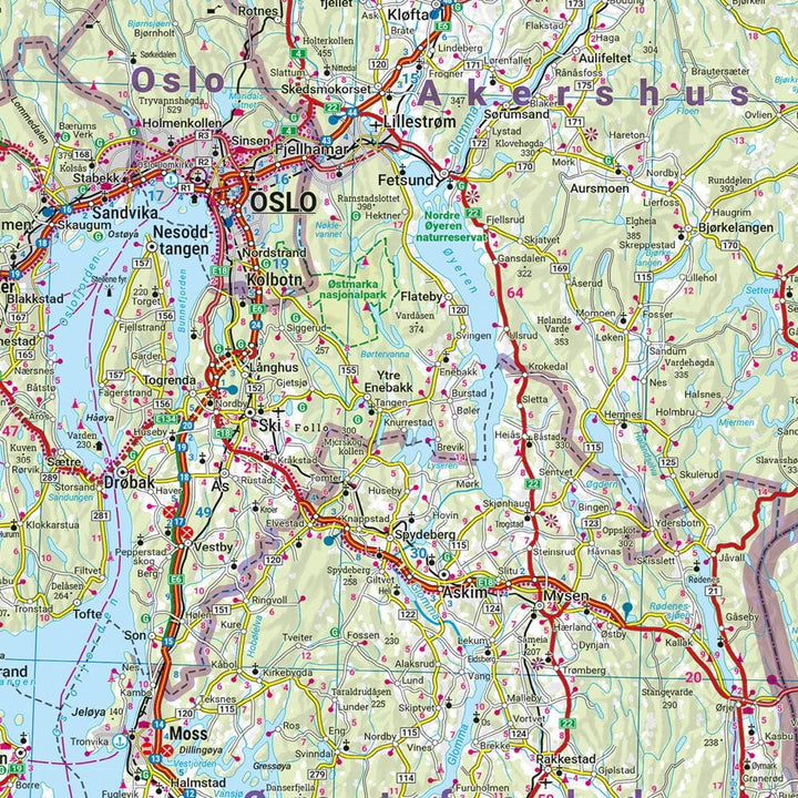 Carte routière - Norvège | Freytag & Berndt carte de voyage Freytag & Berndt 