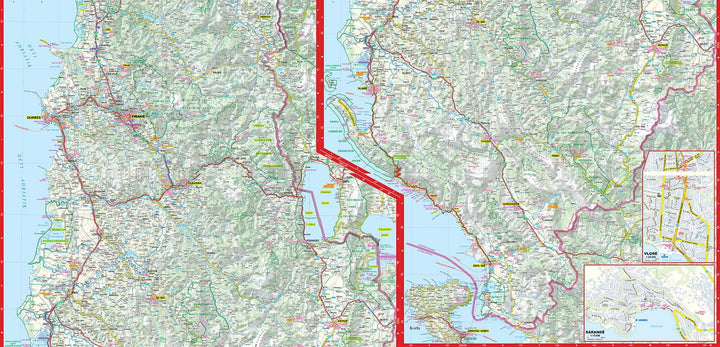 Carte routière plastifiée - Albanie | Express Map carte pliée Express Map 