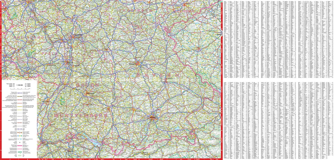 Carte routière plastifiée - Allemagne | Express Map carte pliée Express Map 