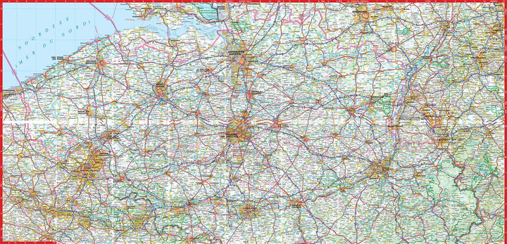 Carte routière plastifiée - Belgique | Express Map carte pliée Express Map 