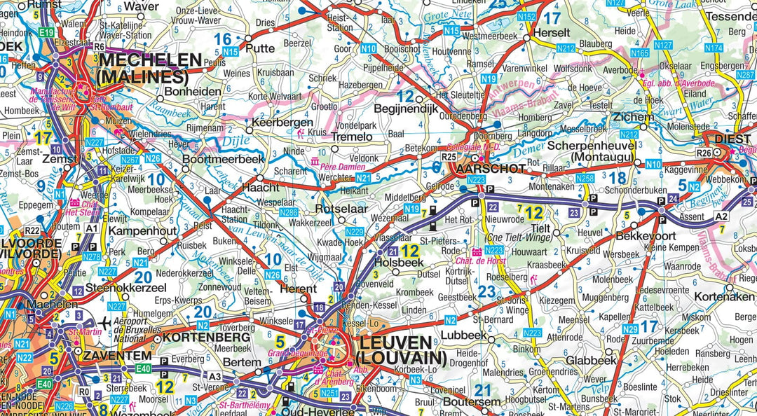 Carte routière plastifiée - Belgique | Express Map carte pliée Express Map 