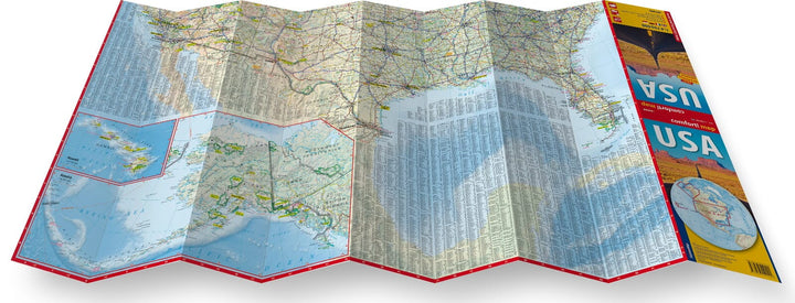 Carte routière plastifiée - États-Unis | Express Map carte pliée Express Map 