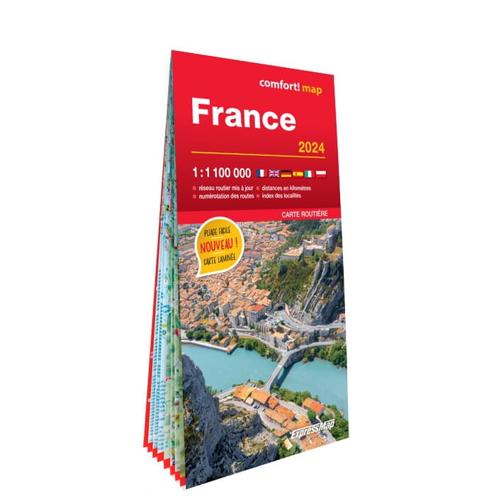 Carte routière plastifiée - France | Express Map carte pliée Express Map 