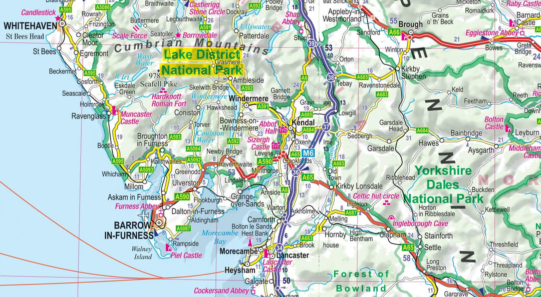 Carte routière plastifiée - Grande-Bretagne, Irlande | Express Map carte pliée Express Map 