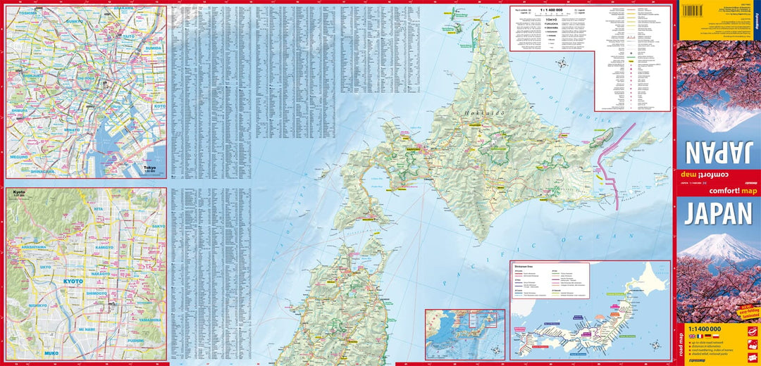 Carte routière plastifiée - Japon | Express Map carte pliée Express Map 