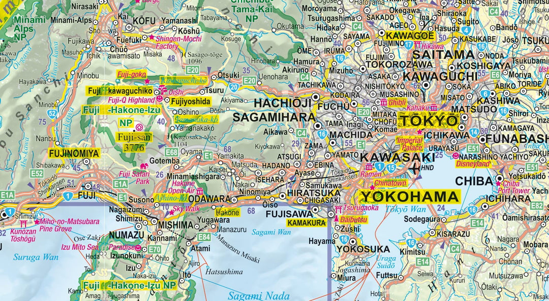 Carte routière plastifiée - Japon | Express Map carte pliée Express Map 