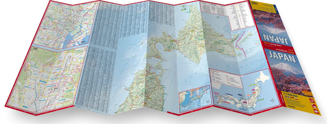 Carte routière plastifiée - Japon | Express Map carte pliée Express Map 