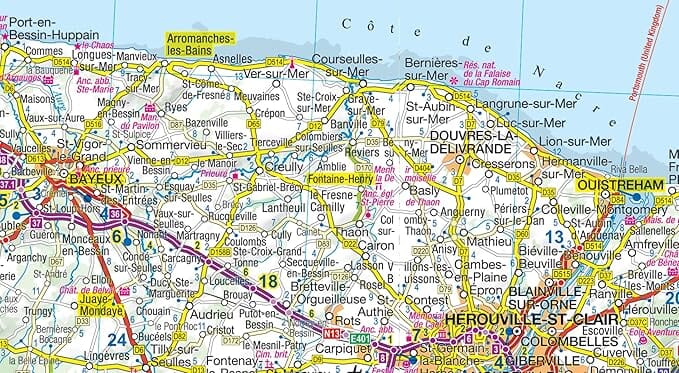 Carte routière plastifiée - Normandie | Express Map carte pliée Express Map 