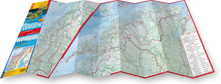Carte routière plastifiée - Norvège | Express Map carte pliée Express Map 