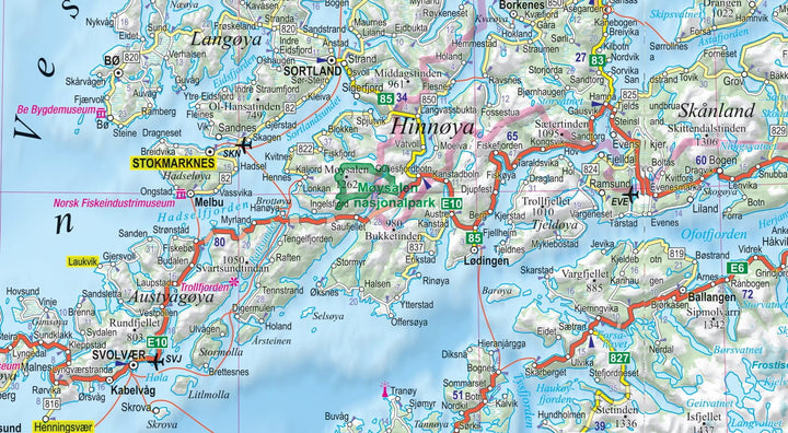 Carte routière plastifiée - Norvège | Express Map carte pliée Express Map 
