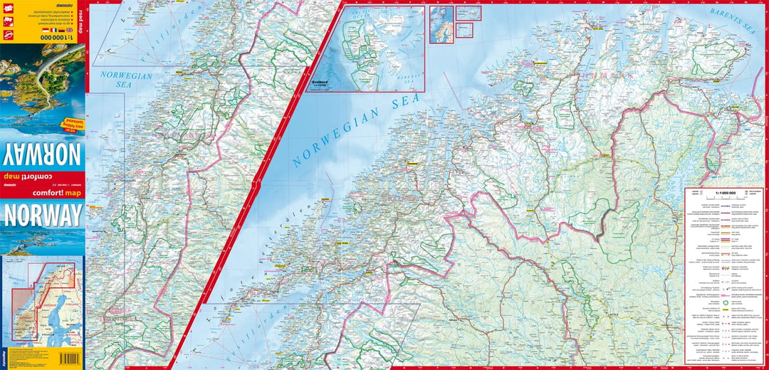 Carte routière plastifiée - Norvège | Express Map carte pliée Express Map 