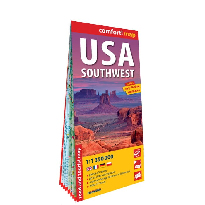 Carte routière plastifiée - USA Sud Ouest | Express Map carte pliée Express Map 