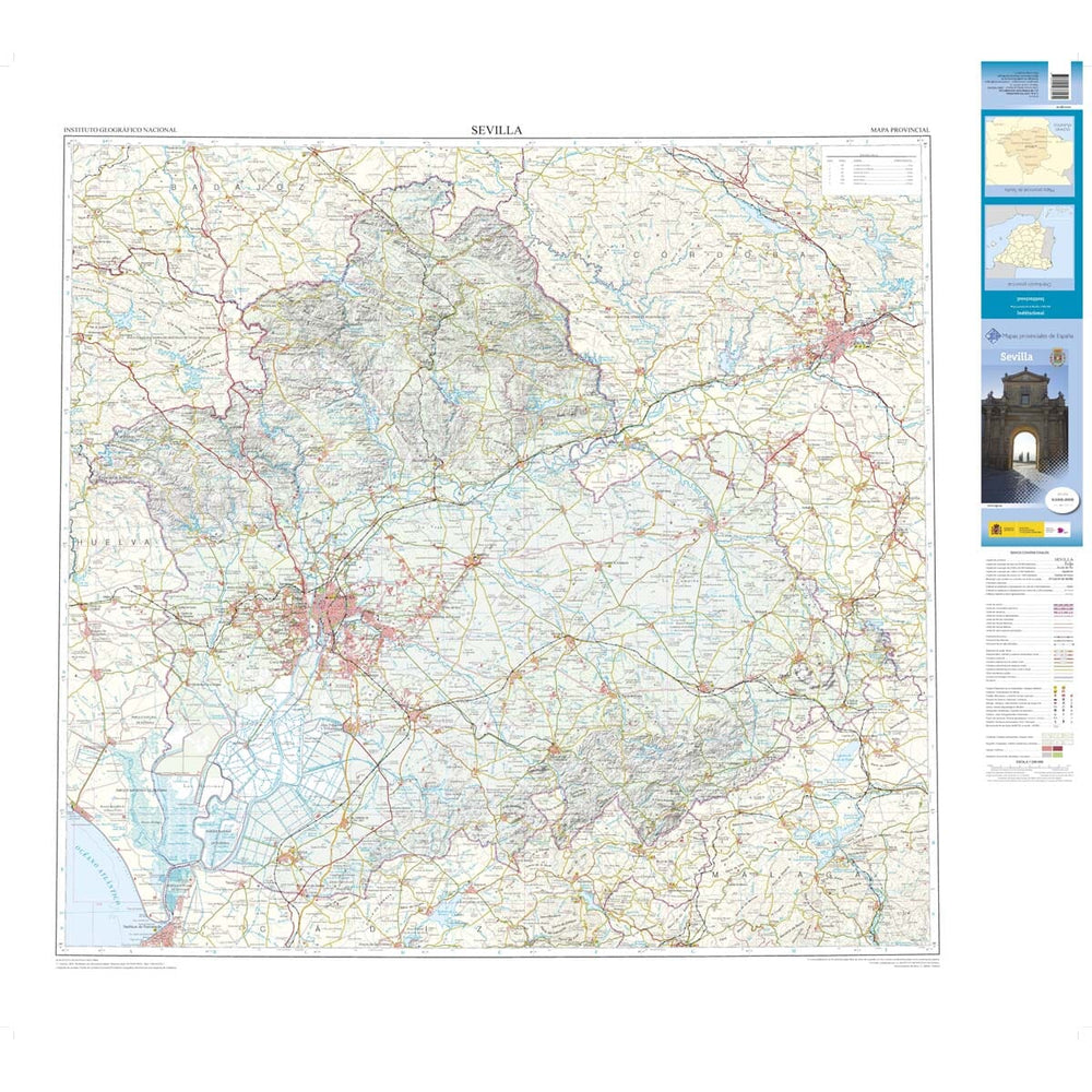 Carte routière provinciale n° 40 - Séville (Andalousie) | CNIG carte pliée CNIG 