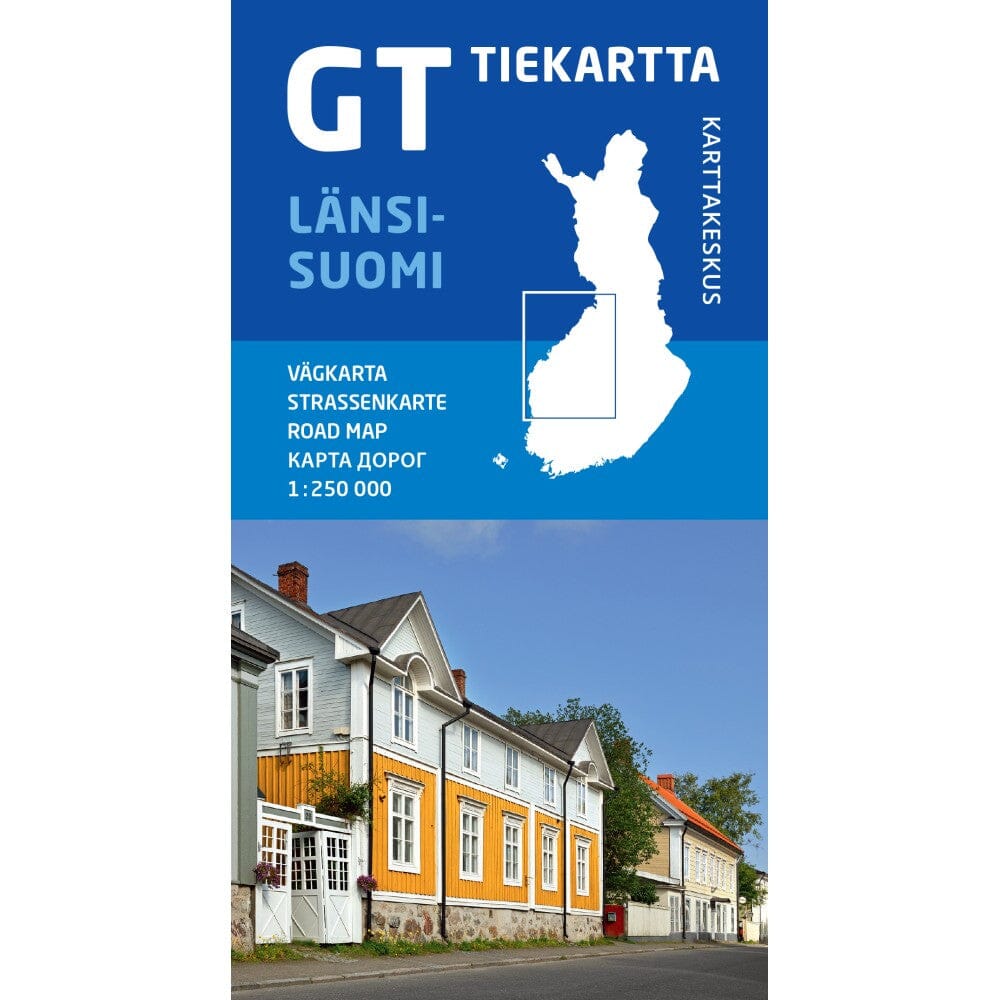 Carte routière régionale n° 8 - Finlande Ouest, Länsi-Suomi | Karttakeskus carte pliée Karttakeskus 