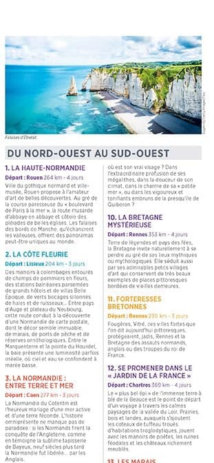 Carte routière - Roadtrips en France | Michelin carte pliée Michelin 