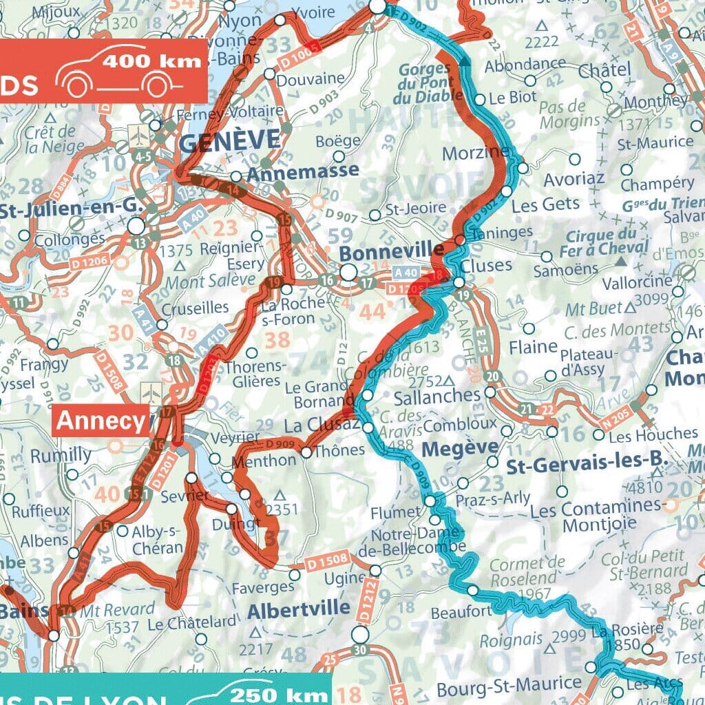Carte routière - Roadtrips en France | Michelin carte pliée Michelin 
