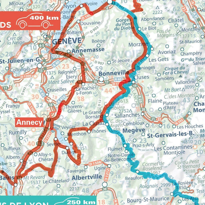 Carte routière - Roadtrips en France | Michelin carte pliée Michelin 
