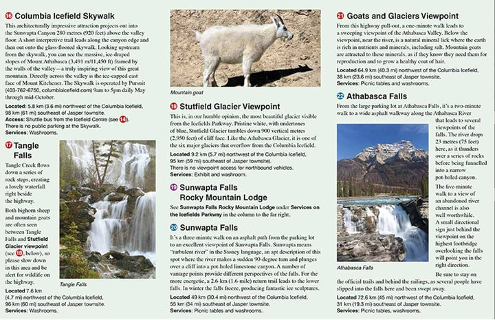 Carte routière - Route des Glaciers (PN Banff et Jasper, Alberta) | Gem Trek carte pliée Gem Trek Publishing 