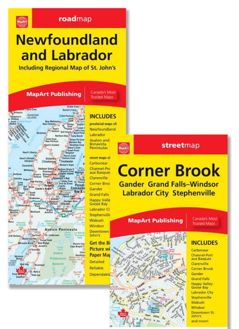 Carte routière - Terre-Neuve et du Labrador | Canadian Cartographics Corporation carte pliée Canadian Cartographics Corporation 