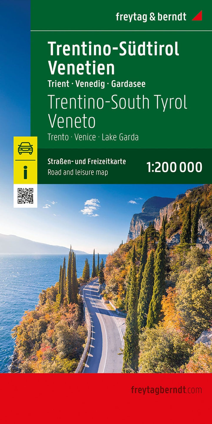 Carte routière - Tyrol du Sud, Trentin & Vénétie | Freytag & Berndt carte pliée Freytag & Berndt 