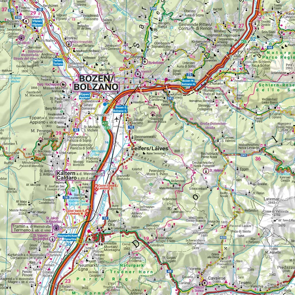 Carte routière - Tyrol du Sud, Trentin & Vénétie | Freytag & Berndt carte pliée Freytag & Berndt 