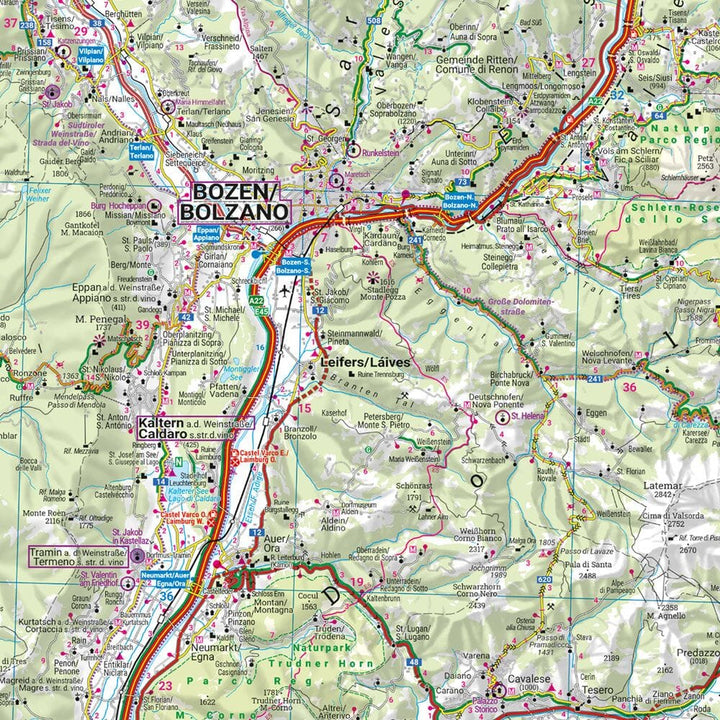 Carte routière - Tyrol du Sud, Trentin & Vénétie | Freytag & Berndt carte pliée Freytag & Berndt 