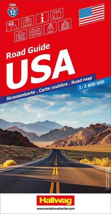 Carte routière - USA | Hallwag carte pliée Hallwag 