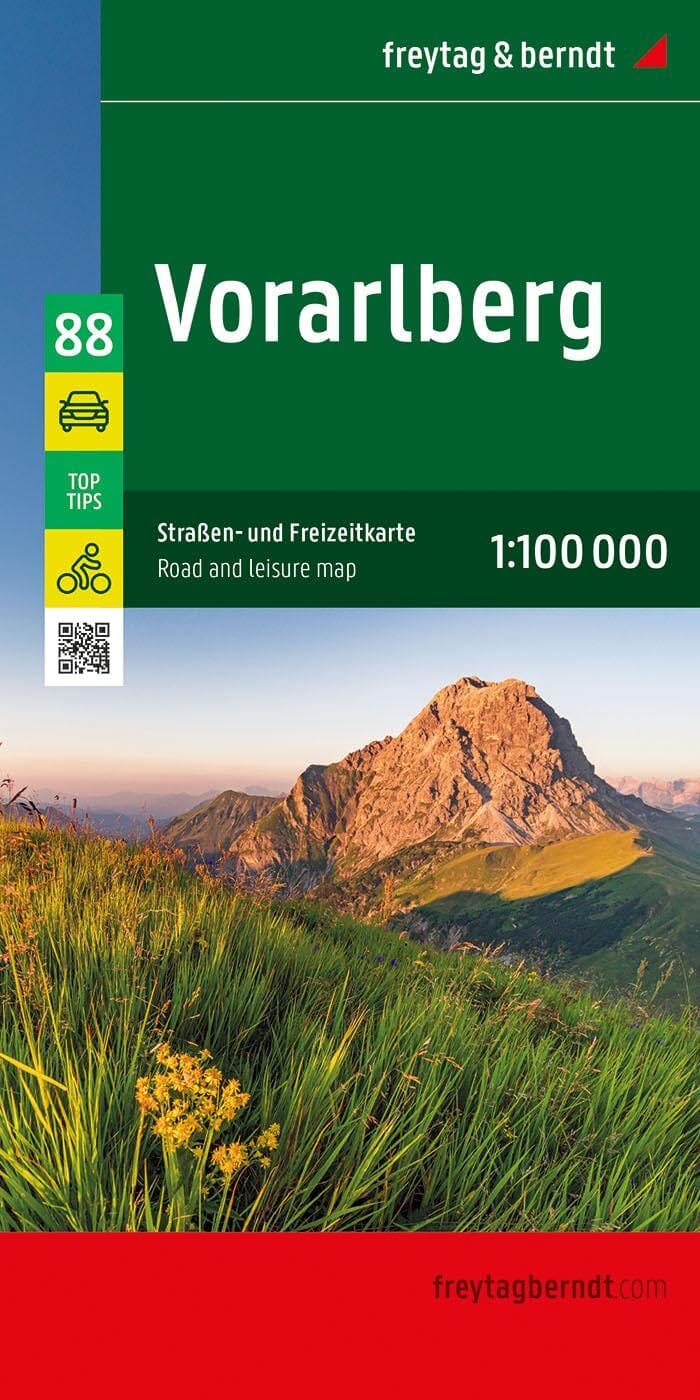Carte routière - Vorarlberg(Autriche) | Freytag & Berndt carte pliée Freytag & Berndt 