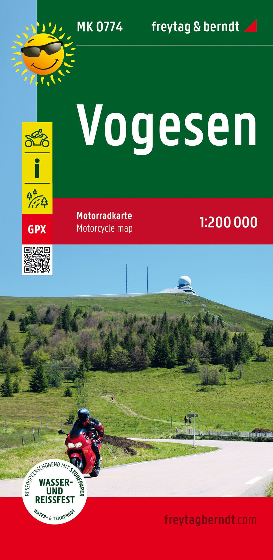 Carte spéciale moto - Vosges | Freytag & Berndt carte pliée Freytag & Berndt 