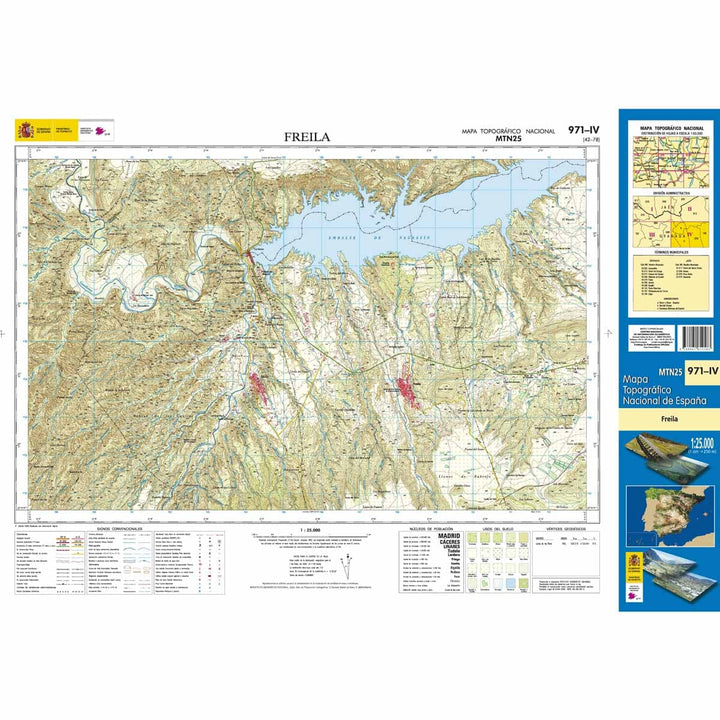 Carte topographique de l'Espagne n° 0971.4 - Freila | CNIG - 1/25 000 carte pliée CNIG 