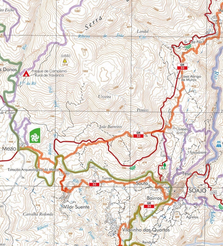 Carte topographique - Parque Nacional da Peneda - Gerês (Portugal) | Adventure Maps carte pliée Adventure Maps 