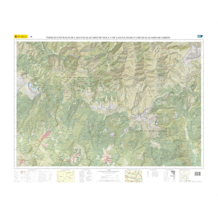 Carte topographique - Parques Naturales de Neila, Laguna Negra y Urbión | CNIG carte pliée CNIG 