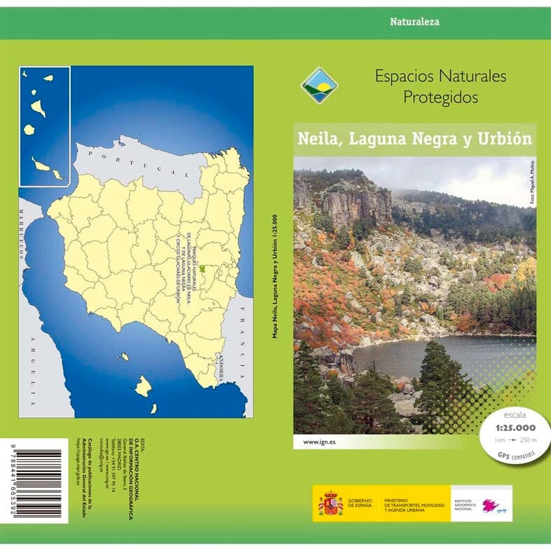 Carte topographique - Parques Naturales de Neila, Laguna Negra y Urbión | CNIG carte pliée CNIG 