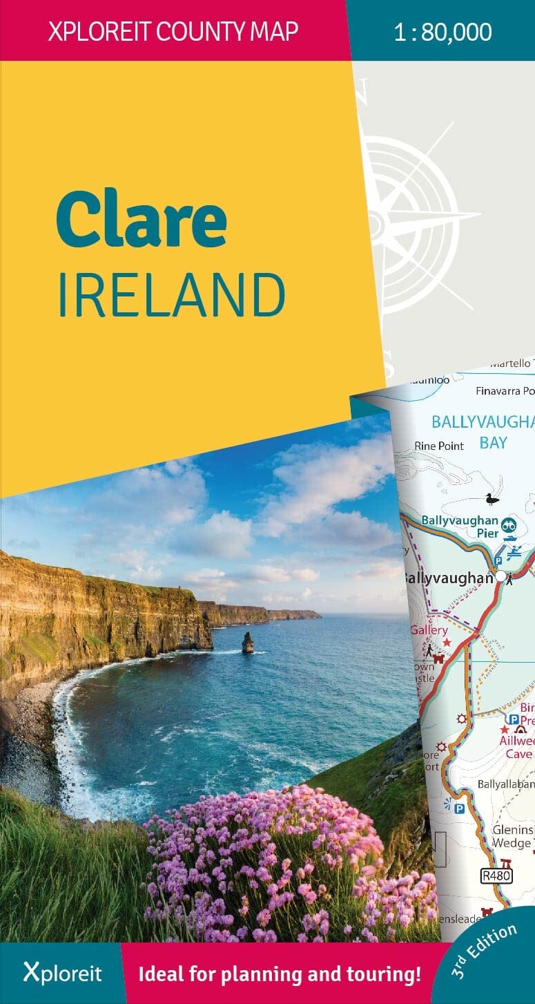 Carte touristique - Comté de Clare (Irlande) | Xploreit carte pliée Xploreit 