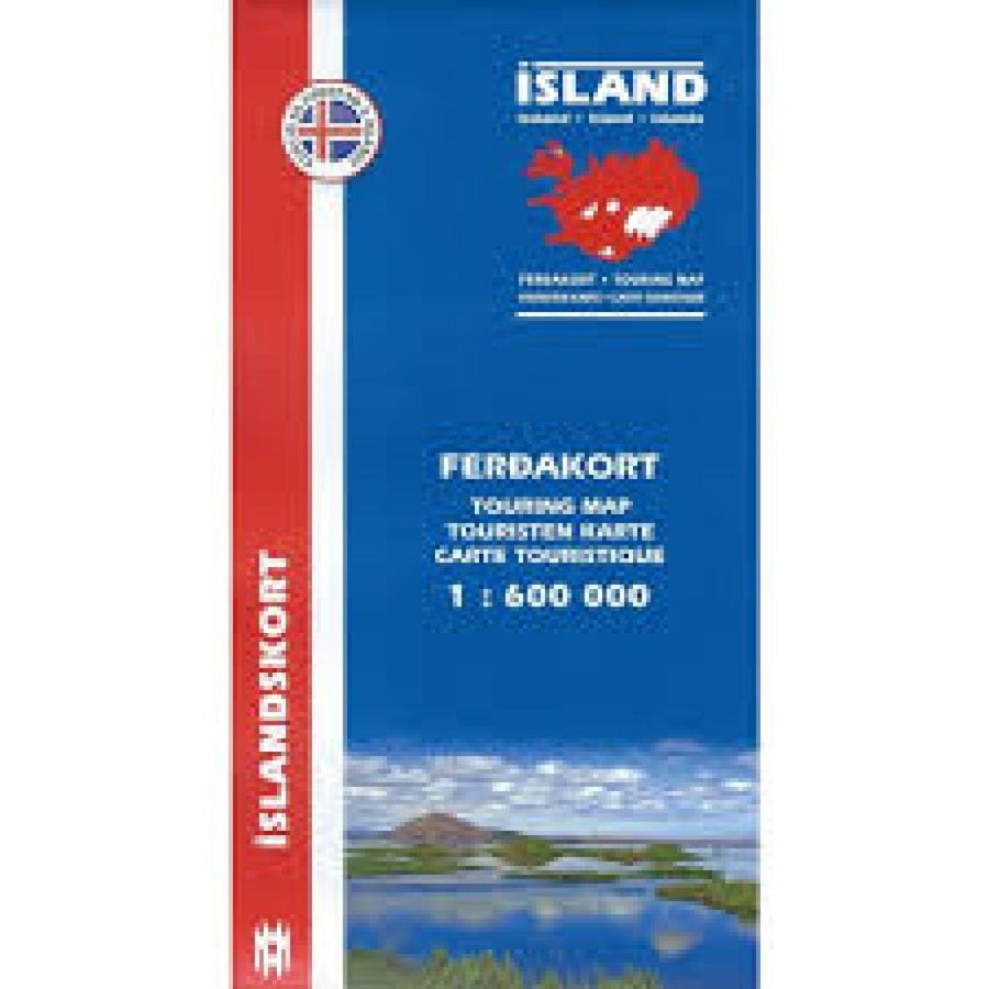 Carte touristique de l'Islande | Mal og menning carte pliée Mal og menning 