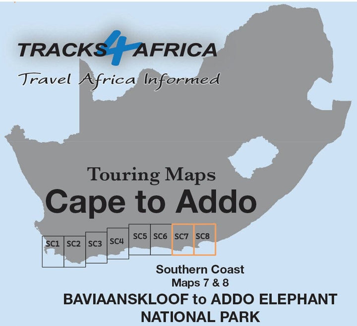 Carte touristique imperméable - Baviaanskloof to Addo (Afrique du Sud) | Tracks4Africa carte pliée Tracks4Africa 