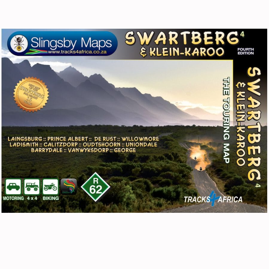 Carte touristique imperméable - Swartberg & Klein-Karoo (Afrique du Sud) | Tracks4Africa carte pliée Tracks4Africa 